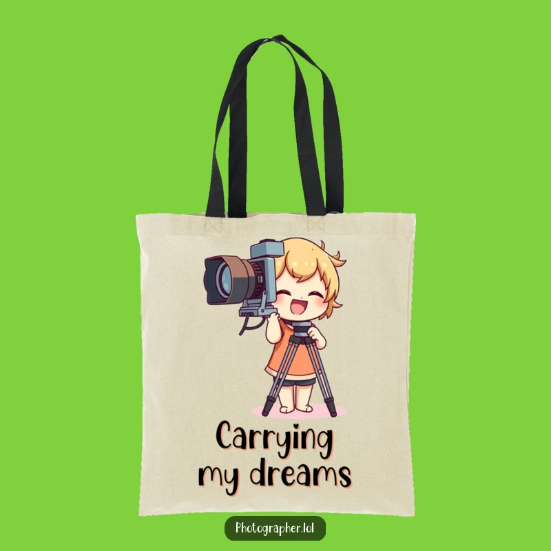 Funny Vintage Camera Tripod Tote Bag: Stylish and Humorous Photo Gear Carrier