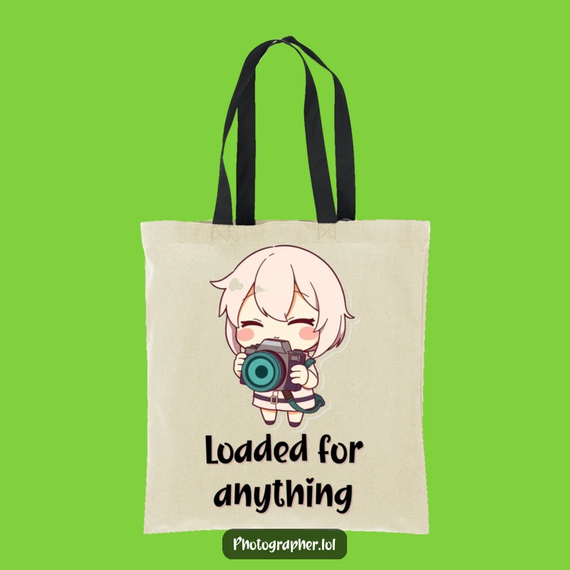 Funny Winking Photographer Tote Bag: Carry Your Gear with Sass
